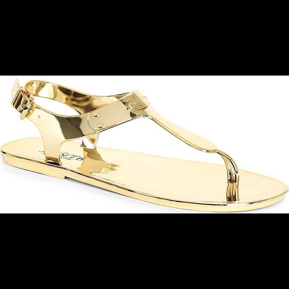 michael kors gold sandals